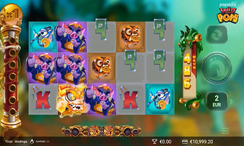 WildPops base game screenshot showing reels and features