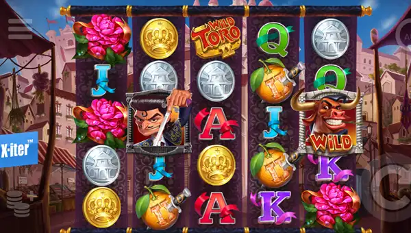 Wild Toro 2 base game screenshot showing reels and features