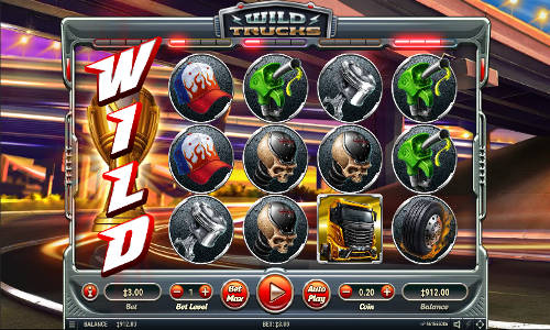 Wild Trucks base game screenshot showing reels and features