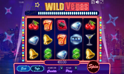 Wild Vegas base game screenshot showing reels and features