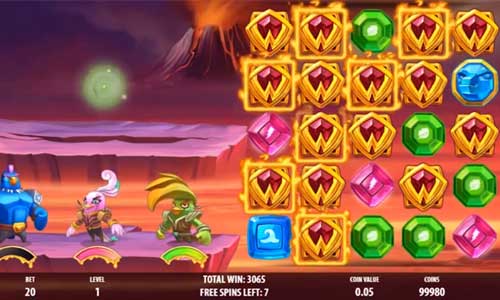 Wild Worlds base game screenshot showing reels and features
