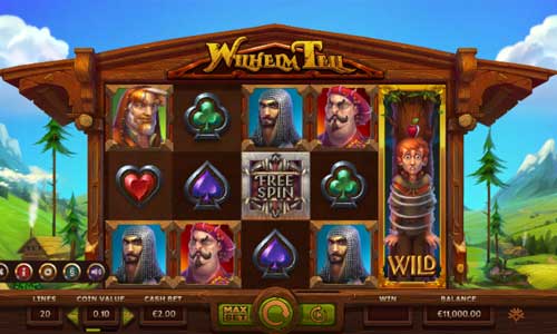 Wilhelm Tell base game screenshot showing reels and features