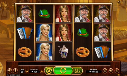Wunderfest Deluxe base game screenshot showing reels and features