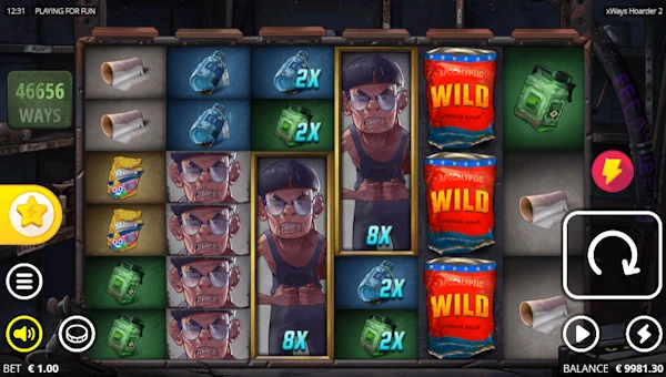xWays Hoarder 2 base game screenshot showing reels and features